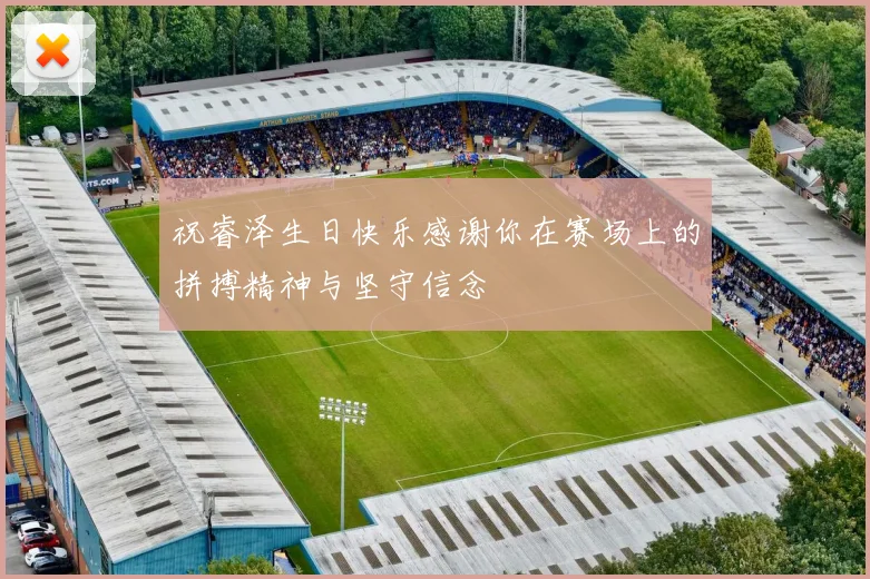 祝睿泽生日快乐感谢你在赛场上的拼搏精神与坚守信念